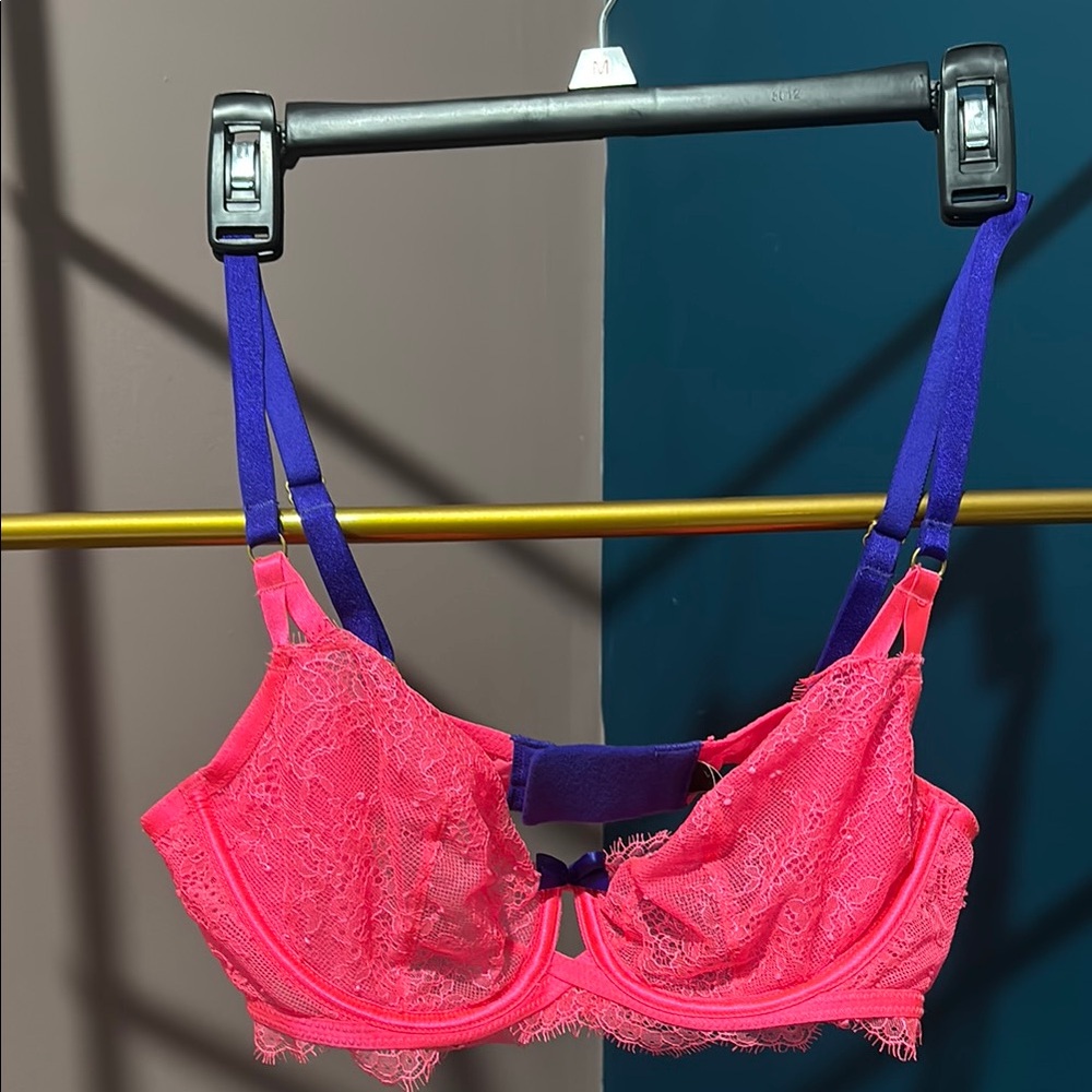 Victoria's Secret Pink and Purple Lace Bras